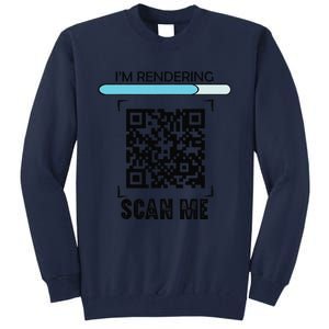 Funny Qr Scan Me President Trump Dancing Code Tall Sweatshirt