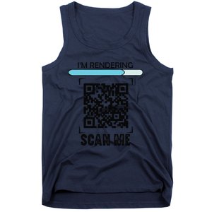 Funny Qr Scan Me President Trump Dancing Code Tank Top