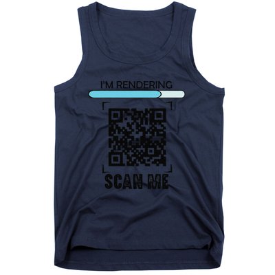 Funny Qr Scan Me President Trump Dancing Code Tank Top