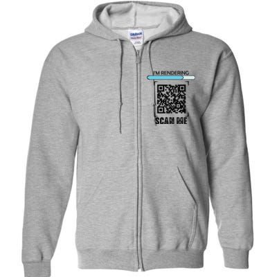 Funny Qr Scan Me President Trump Dancing Code Full Zip Hoodie