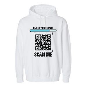 Funny Qr Scan Me President Trump Dancing Code Garment-Dyed Fleece Hoodie