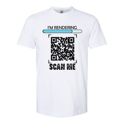 Funny Qr Scan Me President Trump Dancing Code Softstyle CVC T-Shirt