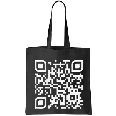 Funny Qr Scan Code Humor Hidden Message Sarcastic Troll Tote Bag