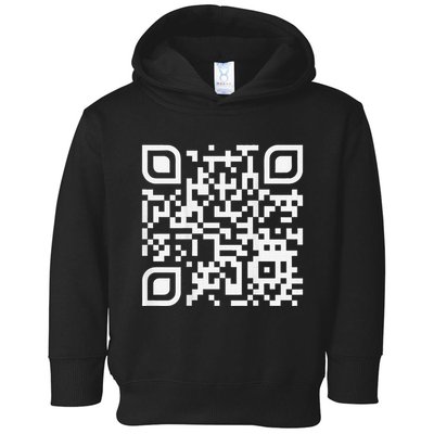 Funny Qr Scan Code Humor Hidden Message Sarcastic Troll Toddler Hoodie