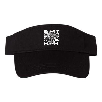 Funny Qr Scan Code Humor Hidden Message Sarcastic Troll Valucap Bio-Washed Visor