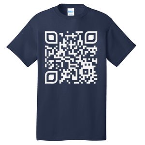 Funny Qr Scan Code Humor Hidden Message Sarcastic Troll Tall T-Shirt