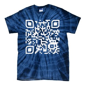 Funny Qr Scan Code Humor Hidden Message Sarcastic Troll Tie-Dye T-Shirt