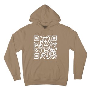 Funny Qr Scan Code Humor Hidden Message Sarcastic Troll Hoodie