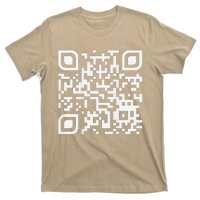 Funny Qr Scan Code Humor Hidden Message Sarcastic Troll T-Shirt