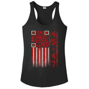 Funny Qr Scan Me President Trump 4547 Trump Dancing Code Ladies PosiCharge Competitor Racerback Tank