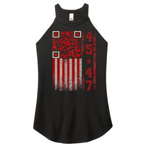 Funny Qr Scan Me President Trump 4547 Trump Dancing Code Women's Perfect Tri Rocker Tank