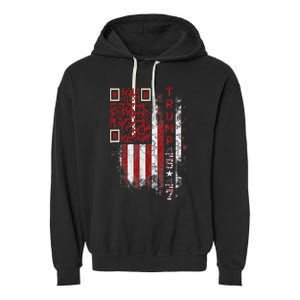 Funny Qr Scan Me President Trump 4547 Trump Dancing Code Garment-Dyed Fleece Hoodie