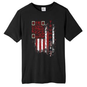 Funny Qr Scan Me President Trump 4547 Trump Dancing Code Tall Fusion ChromaSoft Performance T-Shirt