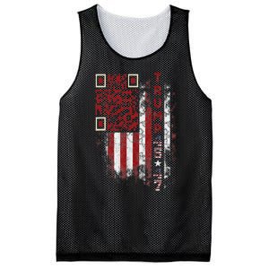 Funny Qr Scan Me President Trump 4547 Trump Dancing Code Mesh Reversible Basketball Jersey Tank