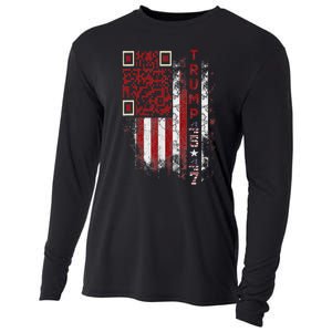 Funny Qr Scan Me President Trump 4547 Trump Dancing Code Cooling Performance Long Sleeve Crew