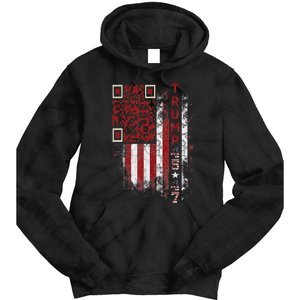 Funny Qr Scan Me President Trump 4547 Trump Dancing Code Tie Dye Hoodie