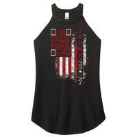 Funny Qr Scan Me President Trump 4547 Trump Dancing Code Women's Perfect Tri Rocker Tank