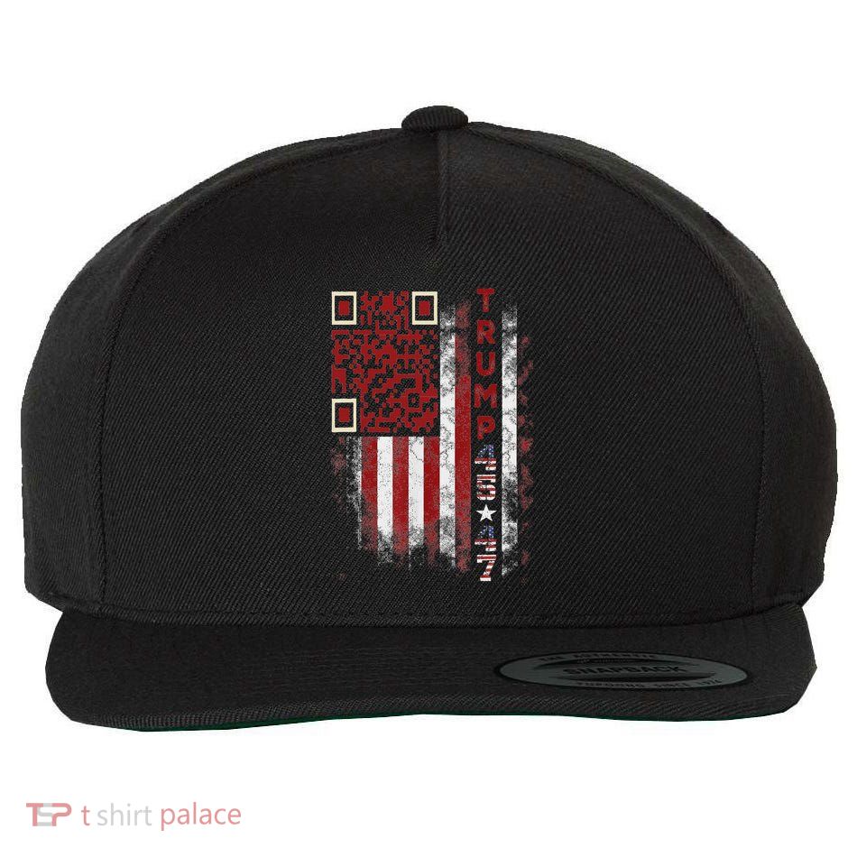 Funny Qr Scan Me President Trump 4547 Trump Dancing Code Wool Snapback Cap