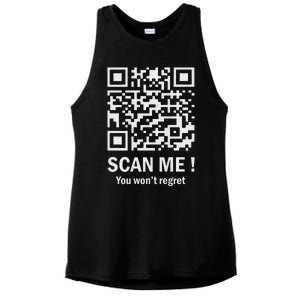 Funny Qr Scan Me Trump 4547 Trump Dancing Code Ladies PosiCharge Tri-Blend Wicking Tank