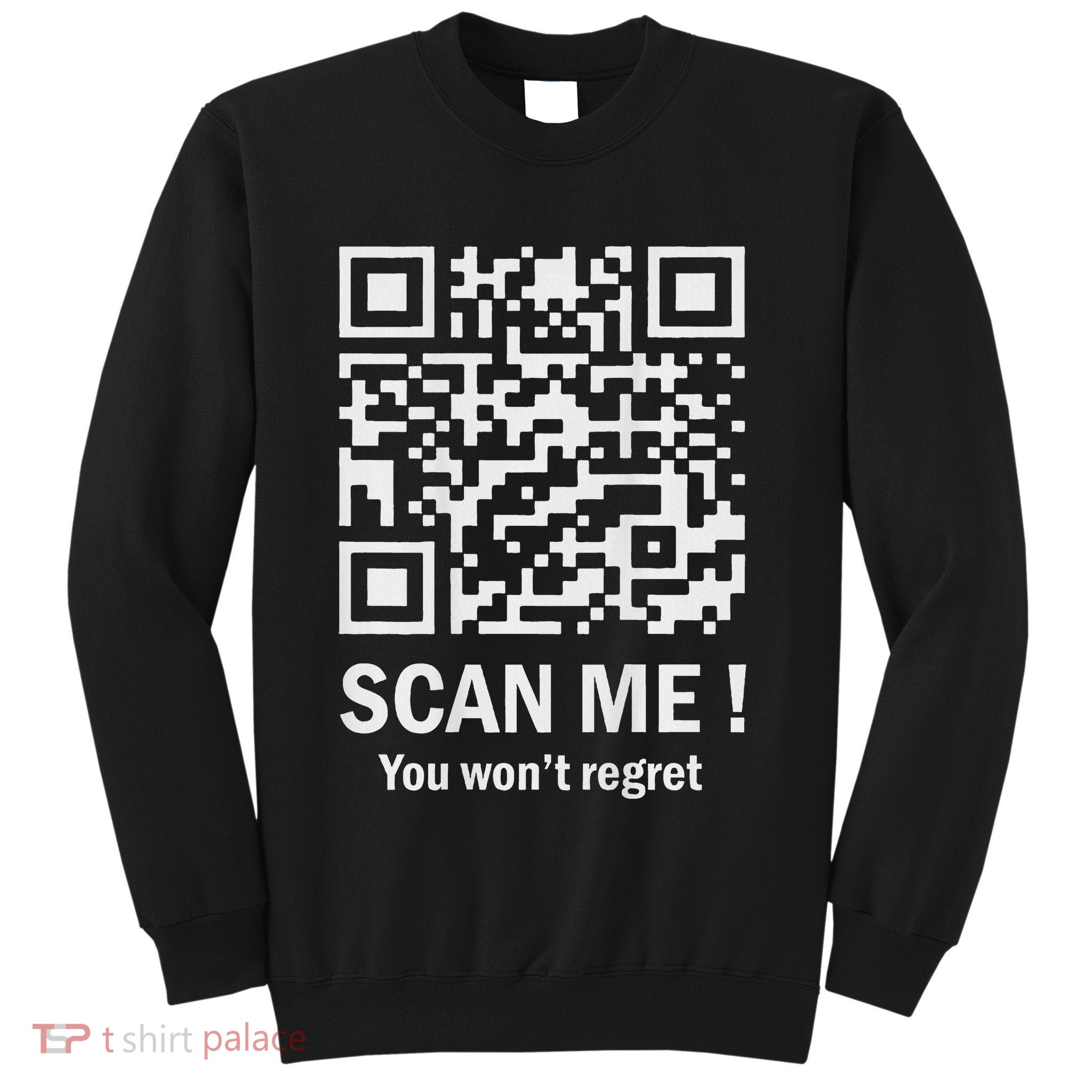 Funny Qr Scan Me Trump 4547 Trump Dancing Code Sweatshirt