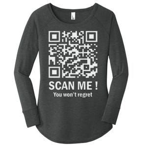 Funny Qr Scan Me Trump 4547 Trump Dancing Code Women's Perfect Tri Tunic Long Sleeve Shirt