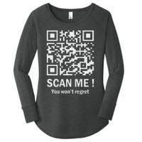 Funny Qr Scan Me Trump 4547 Trump Dancing Code Women's Perfect Tri Tunic Long Sleeve Shirt