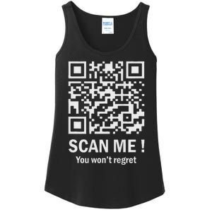 Funny Qr Scan Me Trump 4547 Trump Dancing Code Ladies Essential Tank