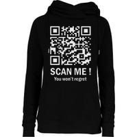 Funny Qr Scan Me Trump 4547 Trump Dancing Code Womens Funnel Neck Pullover Hood