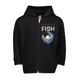 Funny Quote So Long And Thanks For All The Fish Whale Toddler Zip Fleece Hoodie