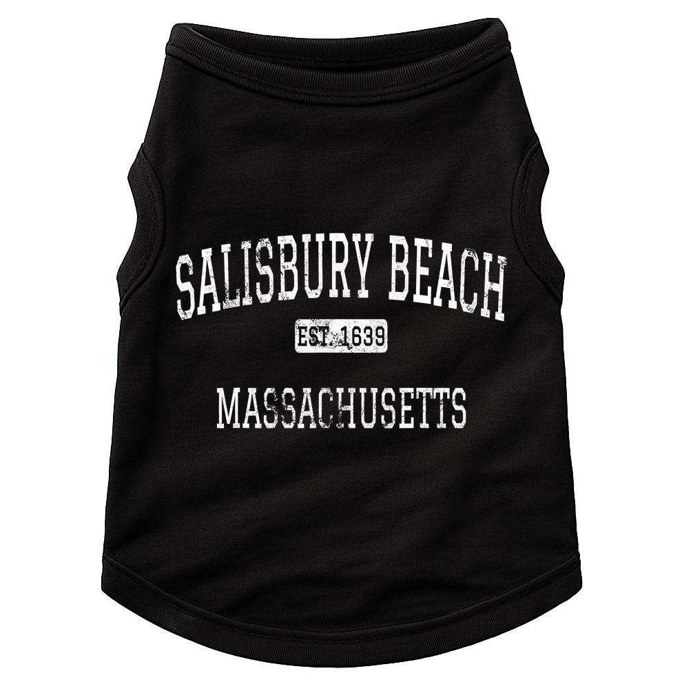 Funny Quote Salisbury Beach Massachusetts MA Vintage Doggie Tank
