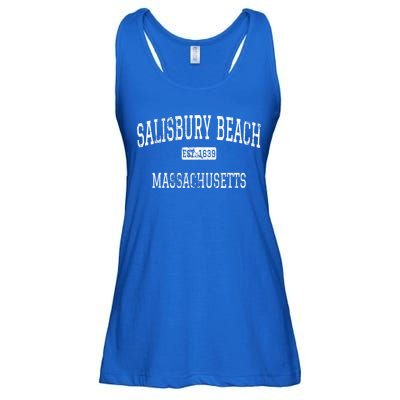 Funny Quote Salisbury Beach Massachusetts MA Vintage Ladies Essential Flowy Tank