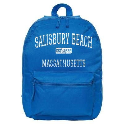 Funny Quote Salisbury Beach Massachusetts MA Vintage 16 in Basic Backpack