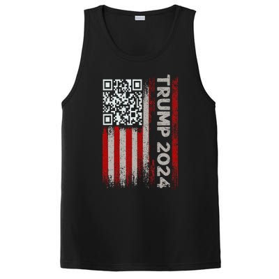 Funny Qr Scan Me President Trump 4547 Trump Dancing Code PosiCharge Competitor Tank