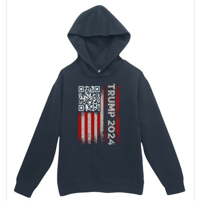 Funny Qr Scan Me President Trump 4547 Trump Dancing Code Urban Pullover Hoodie