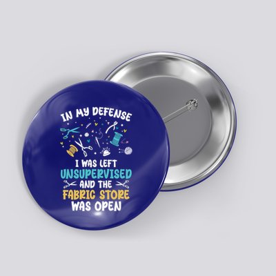 Funny Quilting Sewing Sew Quilter Sewer Gift Button