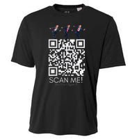 Funny Qr Scan Me President Qr Trump Dancing Hat Christmas Cooling Performance Crew T-Shirt