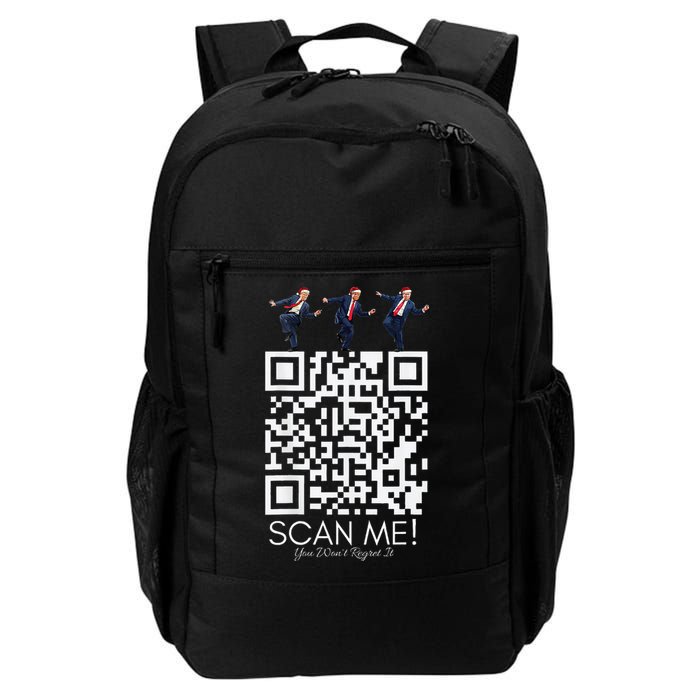 Funny Qr Scan Me President Qr Trump Dancing Hat Christmas Daily Commute Backpack