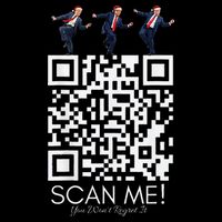 Funny Qr Scan Me President Qr Trump Dancing Hat Christmas Button
