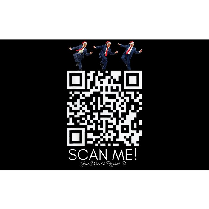 Funny Qr Scan Me President Qr Trump Dancing Hat Christmas Bumper Sticker