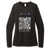 Funny Qr Scan Me President Qr Trump Dancing Hat Christmas Womens CVC Long Sleeve Shirt