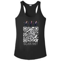 Funny Qr Scan Me President Qr Trump Dancing Hat Christmas Ladies PosiCharge Competitor Racerback Tank