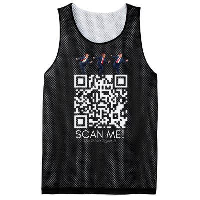 Funny Qr Scan Me President Qr Trump Dancing Hat Christmas Mesh Reversible Basketball Jersey Tank