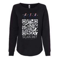 Funny Qr Scan Me President Qr Trump Dancing Hat Christmas Womens California Wash Sweatshirt