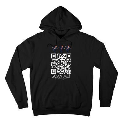 Funny Qr Scan Me President Qr Trump Dancing Hat Christmas Tall Hoodie