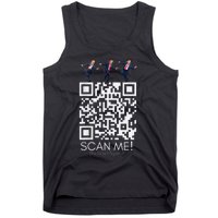 Funny Qr Scan Me President Qr Trump Dancing Hat Christmas Tank Top