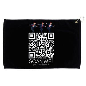 Funny Qr Scan Me President Qr Trump Dancing Hat Christmas Grommeted Golf Towel