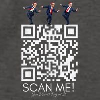 Funny Qr Scan Me President Qr Trump Dancing Hat Christmas Vector Backpack