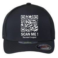 Funny Qr Scan Me President Trump 4547 Trump Dancing Code Flexfit Unipanel Trucker Cap