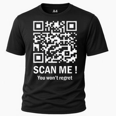 Funny Qr Scan Me President Trump 4547 Trump Dancing Code Cooling Performance Crew T-Shirt