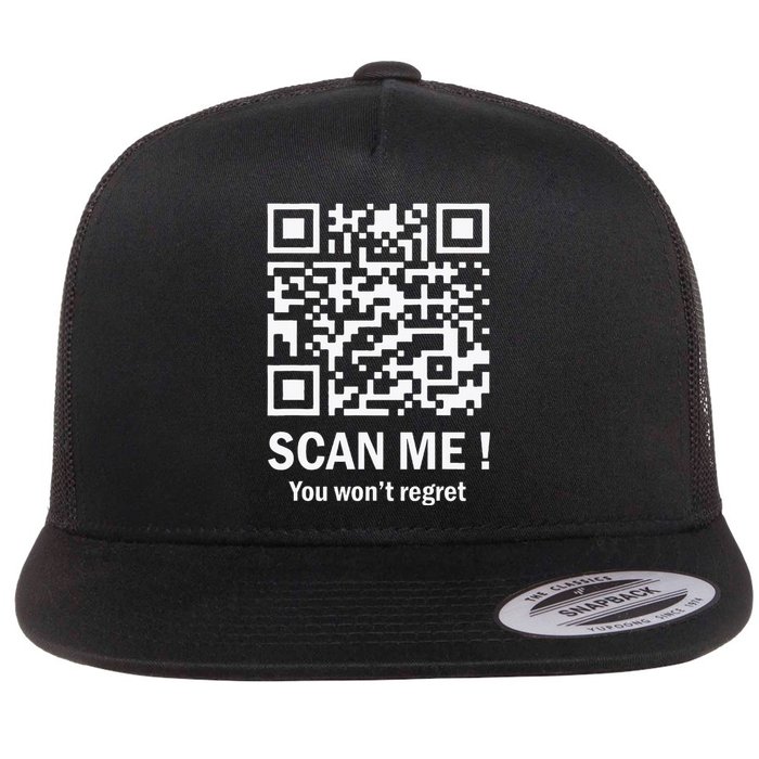 Funny Qr Scan Me President Trump 4547 Trump Dancing Code Flat Bill Trucker Hat